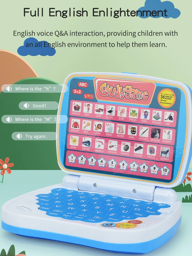 English Learning Laptop Educational Toy for Kids