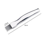 Stainless Steel Green Onion Shredder Knife with Curved Handle Design