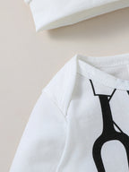 2Pcs Baby Boys/Girls All Seasons Long Sleeve Cute For Newborn 0-1Y Romper Unisex Jumpsuit O-neck Daily Wear Clothes