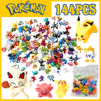 144 Pcs/Lot Mini Pokemon Figure Pikachu Kids Model Toys 2-3cm Kawaii Figurine PVC Dolls 6*24pcs Toys Wholesale