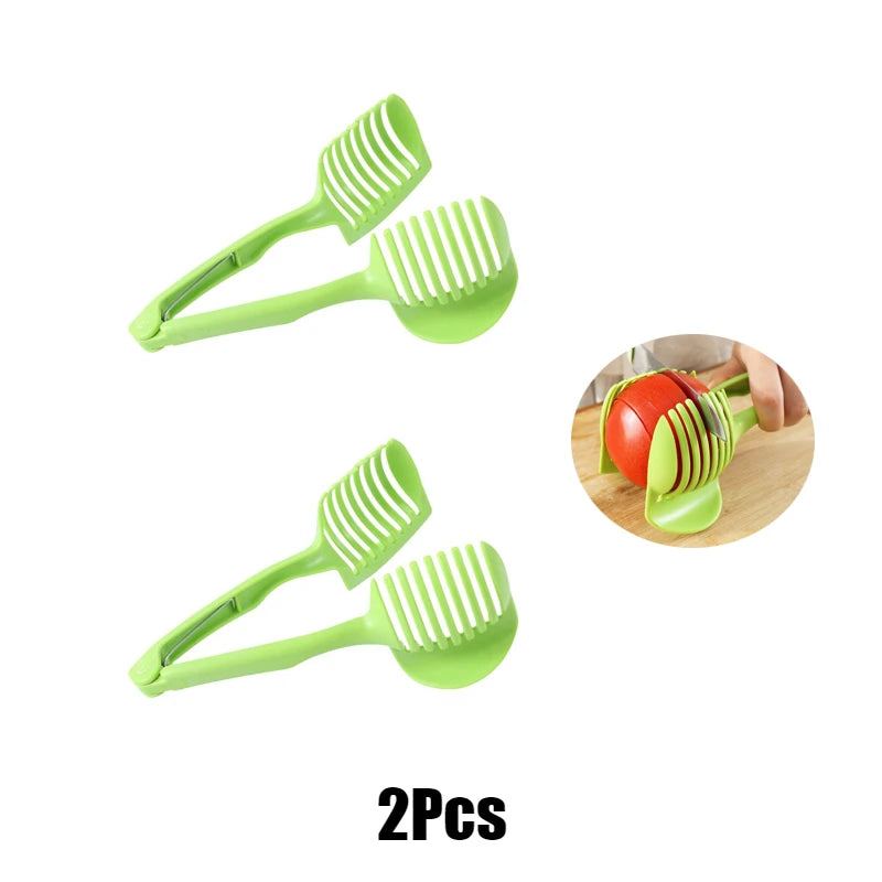 Stainless Steel Fruit Slicer Clip for Tomato, Onion and Citrus