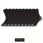 10/20/30 Pairs Men's Classic Crew Socks Unisex Sports Socks for Men Running Basketball Anti-slip Outdoor Breathable Man Socks