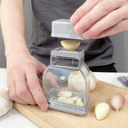 Manual Garlic Press Grinder – Multifunction Garlic Crusher, Cutter & Peeler Kitchen Tool