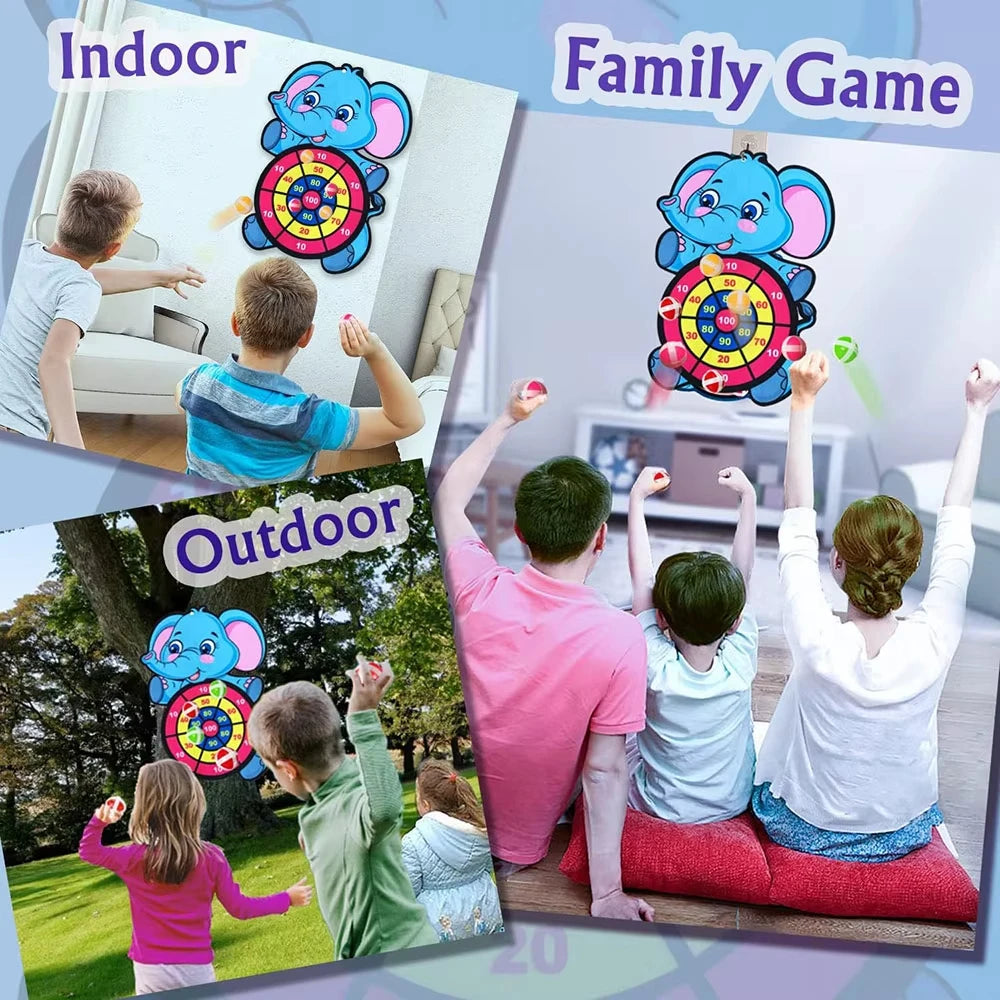 Montessori Sticky Ball Dart Board Target Game
