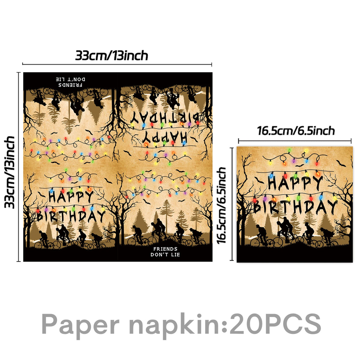 Horror Movie Stranger Theme Birthday Party Decoration Tableware Tablecloth Cup Plate Napkin Baby Shower Party Favors Supplies