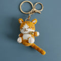 Small Cat Crochet Keychain Cute Kitten Bag Charm