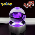 Pokémon 3D Crystal Poké Ball LED Night Light Collectible Figure