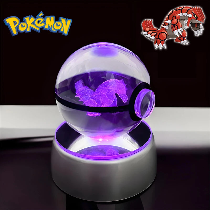Pokémon 3D Crystal Poké Ball LED Night Light Collectible Figure