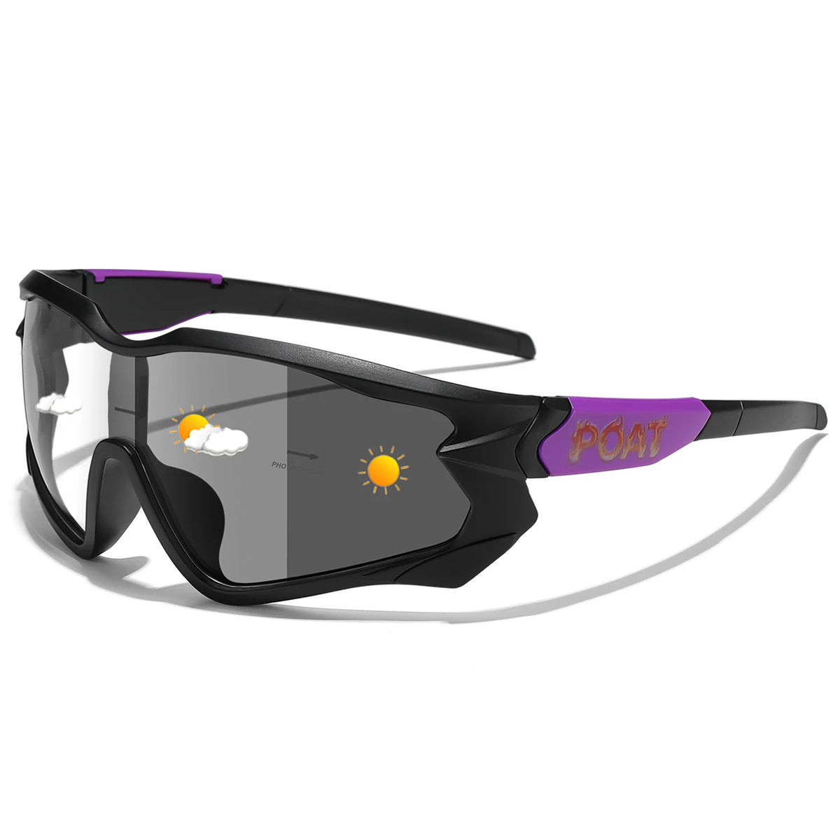 Photochromic UV400 Motorcycle Sports Sunglasses for Men & Women