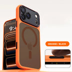 Luxury Magnetic Camera Bumper Protection Case For iPhone 17 16 15 14 18 Pro Max 18P Wireless Charge Shockproof Matte Clear Cover