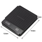 Electronic Coffee Scale with Timer and Silicone Pad USB Rechargeable