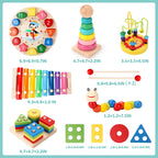 Montessori 3D Wooden Puzzle Educational Learning Toy for Kids