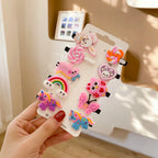 10PCS Cartoon Unicorn Hair Clips & Barrettes Set for Girls