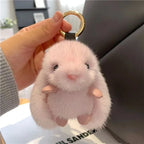 Cute Fluffy Rabbit Pompon Keychain Bunny Bag Charm