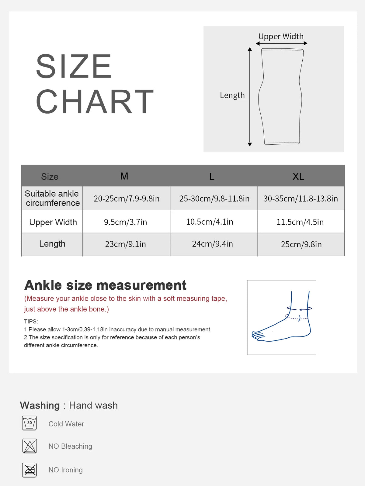 1 Pc Elastic Breathable Ankle Support Brace Running, Sports, Daily Wear