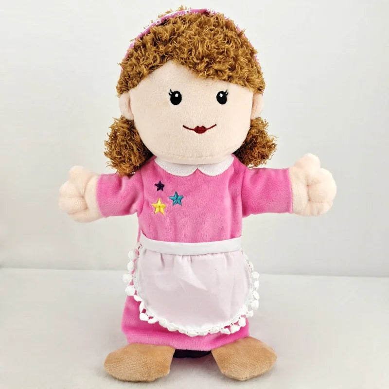 Family Hand Puppet Dolls – Plush Educational Role Play Toy