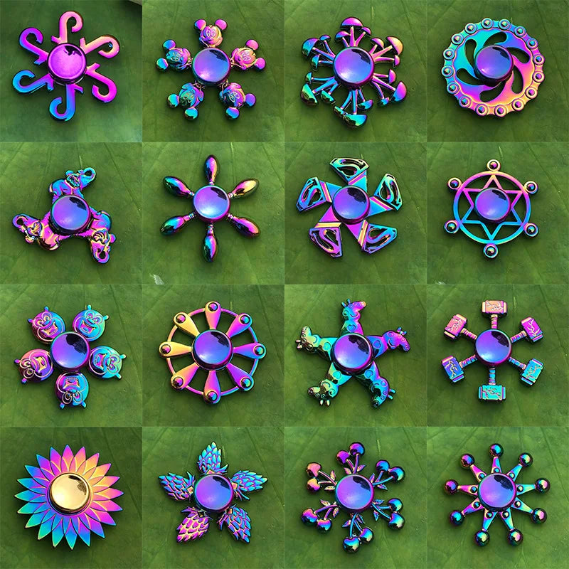 Rainbow Metal High-Speed Fidget Spinner