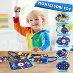 Montessori Toddler Busy Board Activity Book for Fine Motor Skills Learning