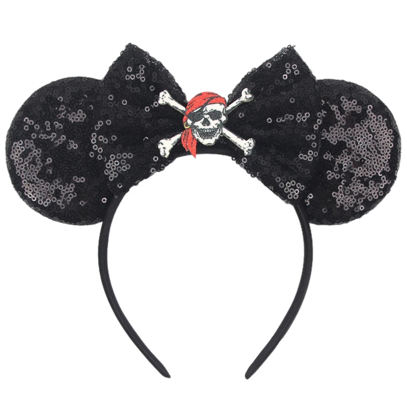 Sequin Mouse Ears Bow Headband for Women & Girls