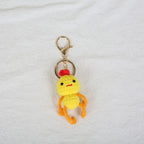 Mini Animal Crochet Keychain Cute Knitted Doll Keyring
