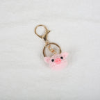 Mini Animal Crochet Keychain Cute Knitted Doll Keyring