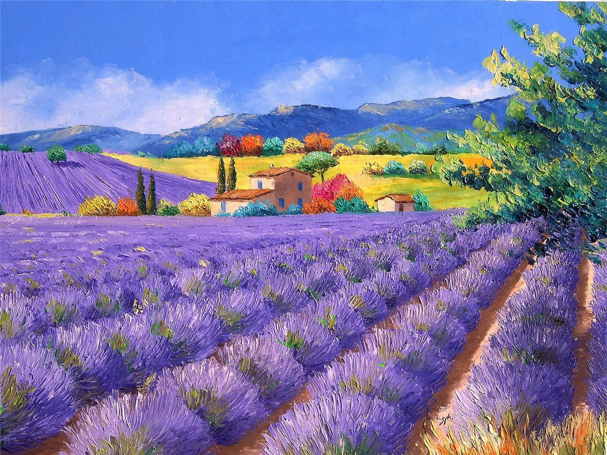 46*28cm Jigsaw Puzzles 500 Pieces Paper Picture Landscape Oil Painting Art Puzzles Decompression Toys for Adults Family Games