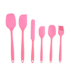 6-Piece Silicone Kitchenware Set with Spatulas and Oil Brush Kit