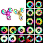 Creative LED Light Fidget Spinner Glow Fingertip Stress Relief Toy