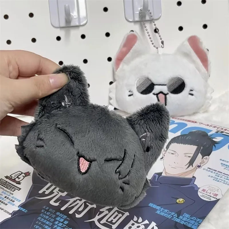 Gojo & Geto Anime Plush Keychain Cosplay Bag Charm