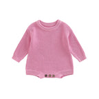 0-2Y Knitting Newborn Baby Girl Boy Spring Autumn Clothes Cute Long Sleeve Sweater Romper Jumpsuit Casual New born Outfits