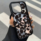 Leopard Print Phone Case For iPhone 17 Pro Case iPhone 16 15 13 12 11 14 18 Pro Max Matte Magsafe Magnetic Wireless Charge Cover