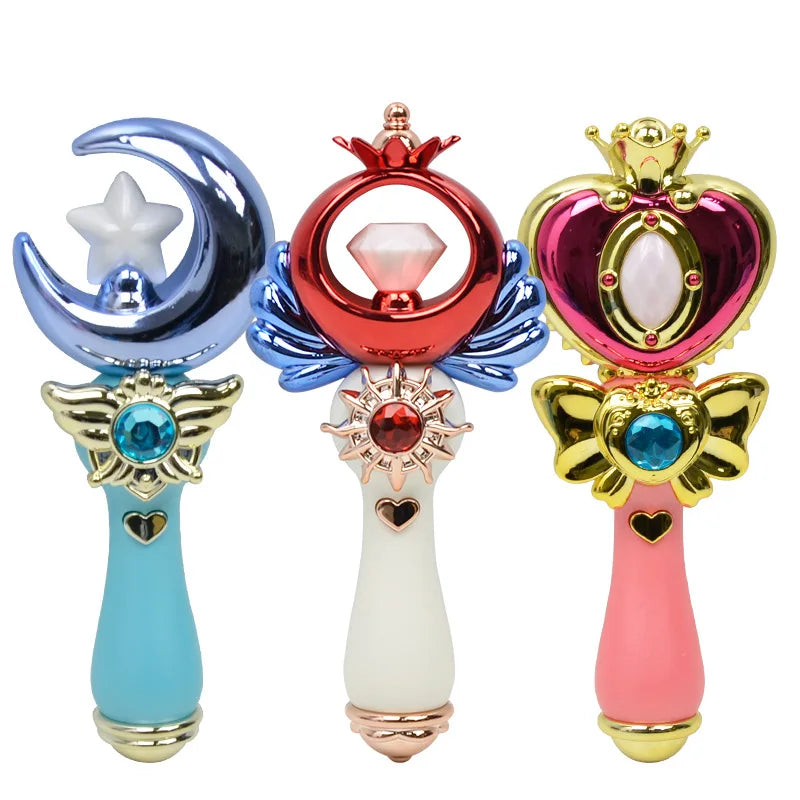 Lighting and sound effects magic wand girls toys, cartoon flash stick, light stick light toys stall toys girls must have