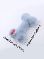 Love Bone Plush Squeaky Dog Toy for Interactive Chewing and Play