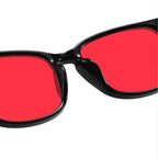Unisex Red Lens Blue Light Blocking Glasses for Night Screen Use