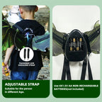 Electric Luminous Dinosaur Elf Wings Kids Toy, Glowing Wing Prop for Boys, Gift for Outdoor Party Festival Cosplay Holiday Decor