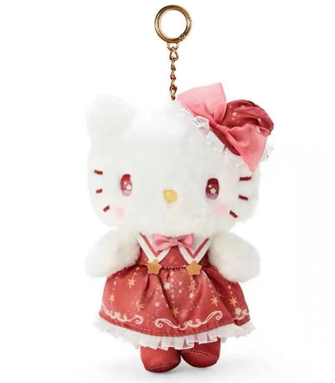 New Product In Stock Japanese Love Button Kt Cat Plush Toy Doll Pendant Cute Bow  Heart Plush Bag Pendant Surprise Gift