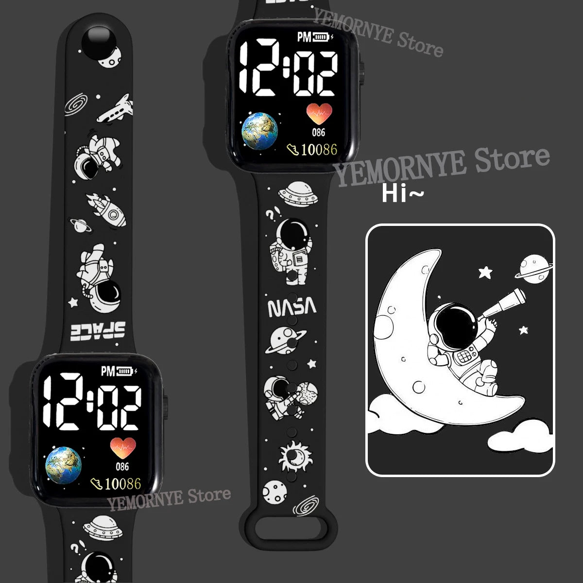 Bandai Dragon Ball Z Fashion Cartoon Action Printing Anime LED Type Watches Kids Watch Birthday Gifts Toys