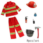 Kids Fireman Cosplay Costume Uniform – Role Play Outfit