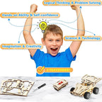 DIY Wooden Remote Control Car STEM Science Experiment Building Kit for Kids