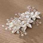 Pearl Flower Bridal Hair Comb for Women