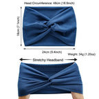 Twisted Extra Wide Turban Workout Headband for Women