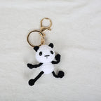 Mini Animal Crochet Keychain Cute Knitted Doll Keyring
