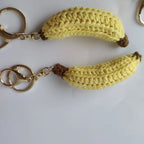 Cute Fruit Crochet Keychain Strawberry Cherry Bag Charm