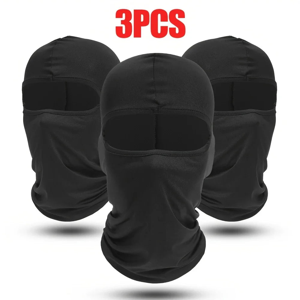 3 Pack Quick Dry Balaclava Face Mask for Outdoor Sports Comfort