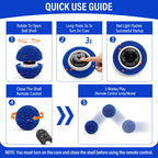 Smart Interactive Dog Toy, Indestructible E-TPU Toy Ball for Aggressive Chewers, Automatic Moving, Rechargeable Ball for Small/M