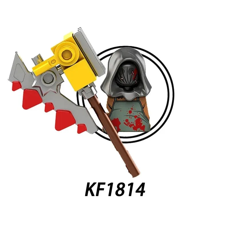 Blind box TP1040 WM6205 KF6173 KF6175 Killer Klowns Mini Figure Classic Horror Thriller Movie Building Block Model Doll Toy Gift
