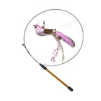 Peacock Bird Cat Teaser Wand for Interactive Hunting and Play