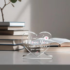 I Love You Gifts for Her Him, Heart-shaped Acrylic Plaque, Anniversary, Valentines Day Gifts for Girlfriend, Wife, Boyfriend