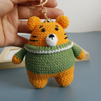 Cute Crochet Animal Doll Keychain Sheep Puppy Bag Charm