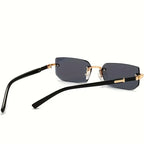 Rimless Rectangle UV400 Fashion Sunglasses for Men & Women